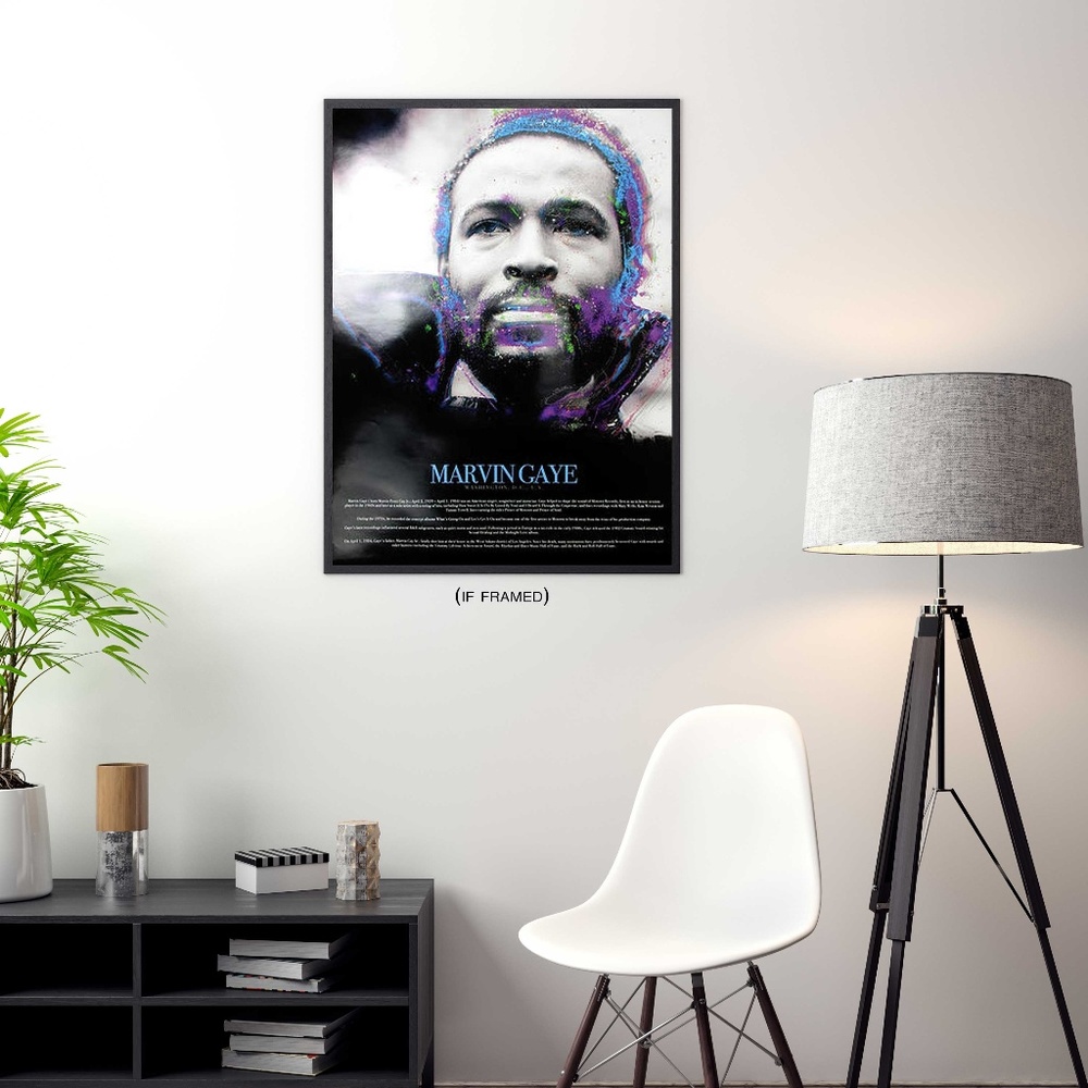 Marvin Gaye Poster with Biography (18x24)